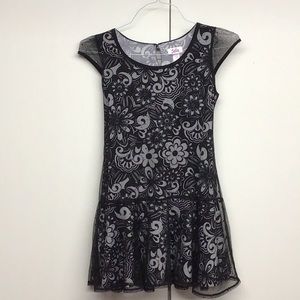 Justice girls black dress